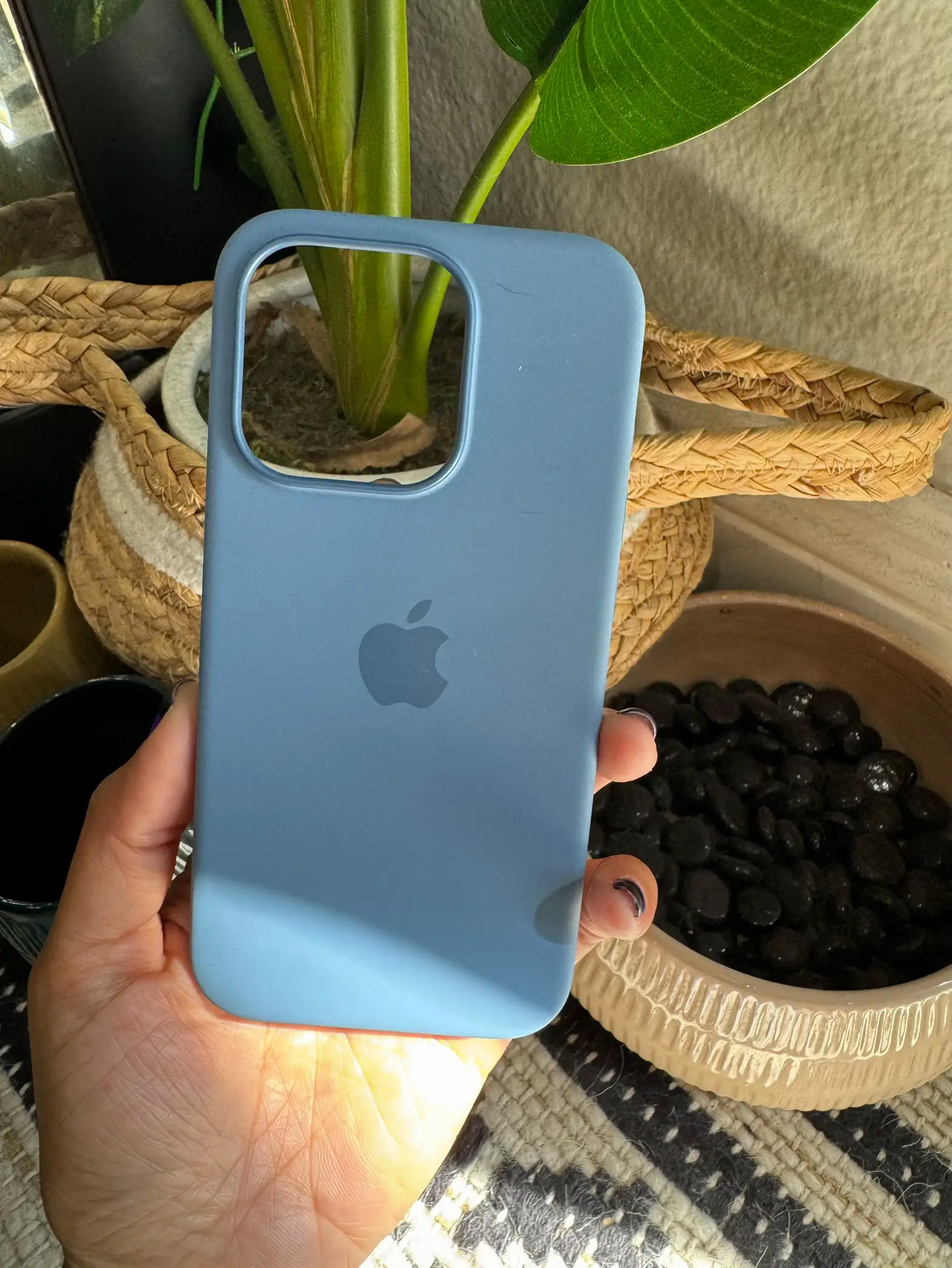 iPhone 15 Pro Silicone Case with MagSafe - Winter Blue - Apple (IN)