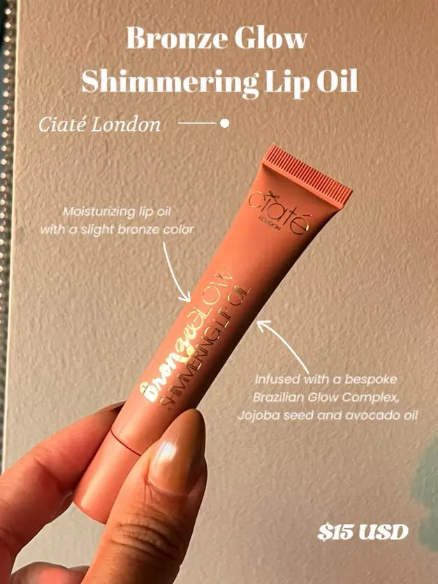 bronze glow lip oil