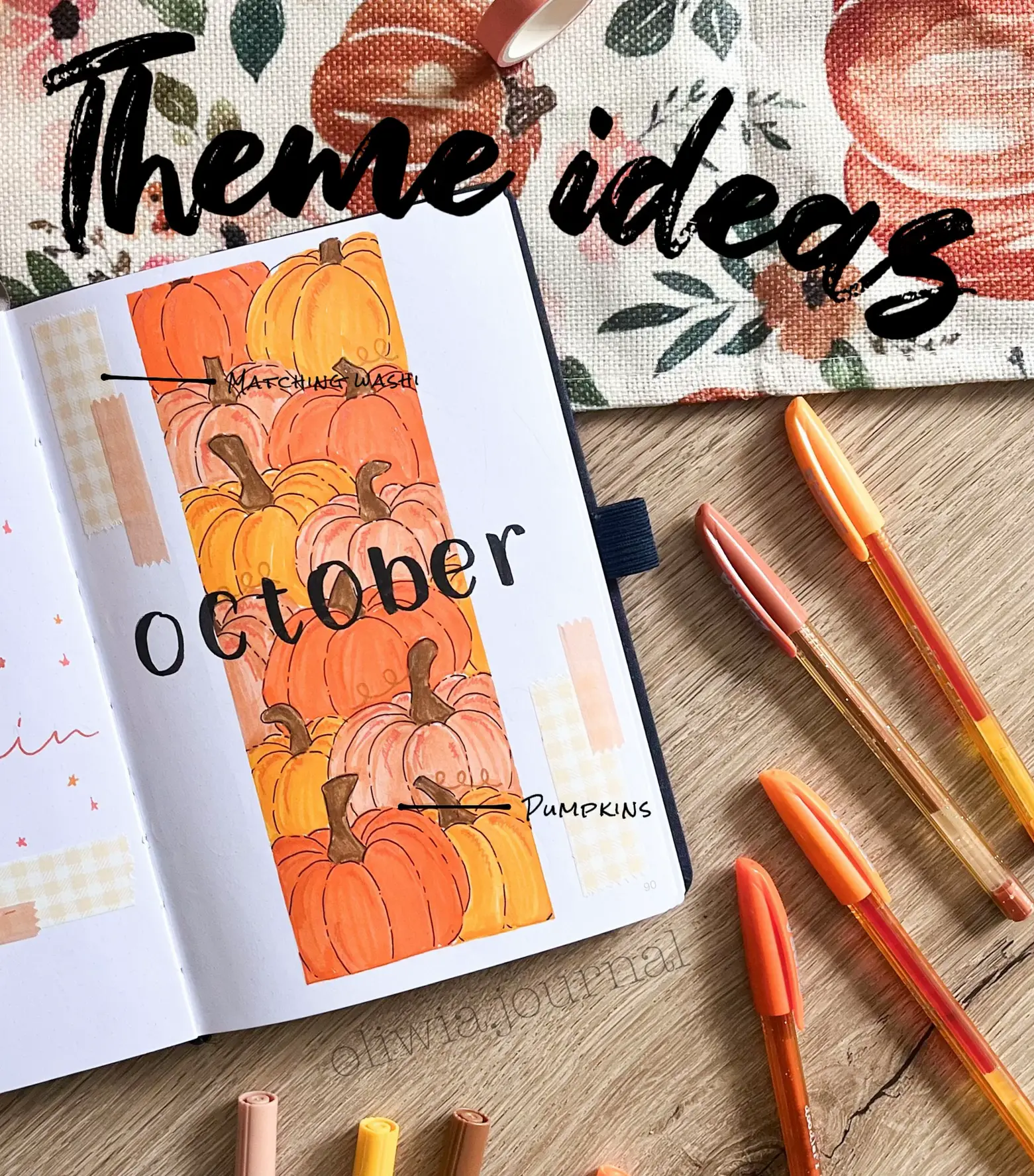 October themed Bullet Planner Ideas to get you inspired! - Bullet