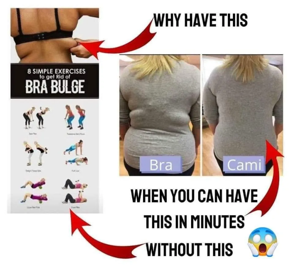 Mommy Tummy Fix - Eliminate bra fat! 5 simple exercises in one great workout  for you to tone and tighten your chest and back to get rid of bra bulge.  This is