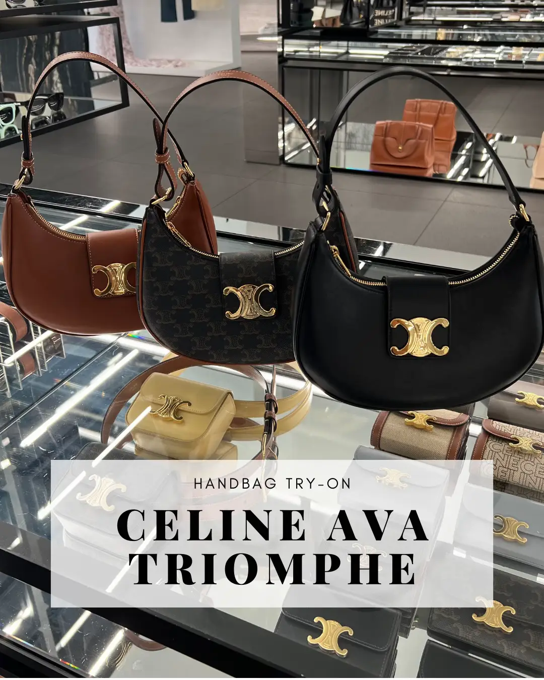 CELINE Triomphe Canvas Ava Bag Asia Release