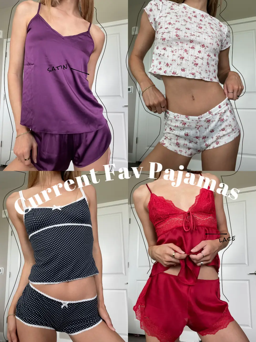 Ekouaer Silk Camisole Pajamas Set for Women Satin Backless Sleepwear Deep  Purple at  Women's Clothing store