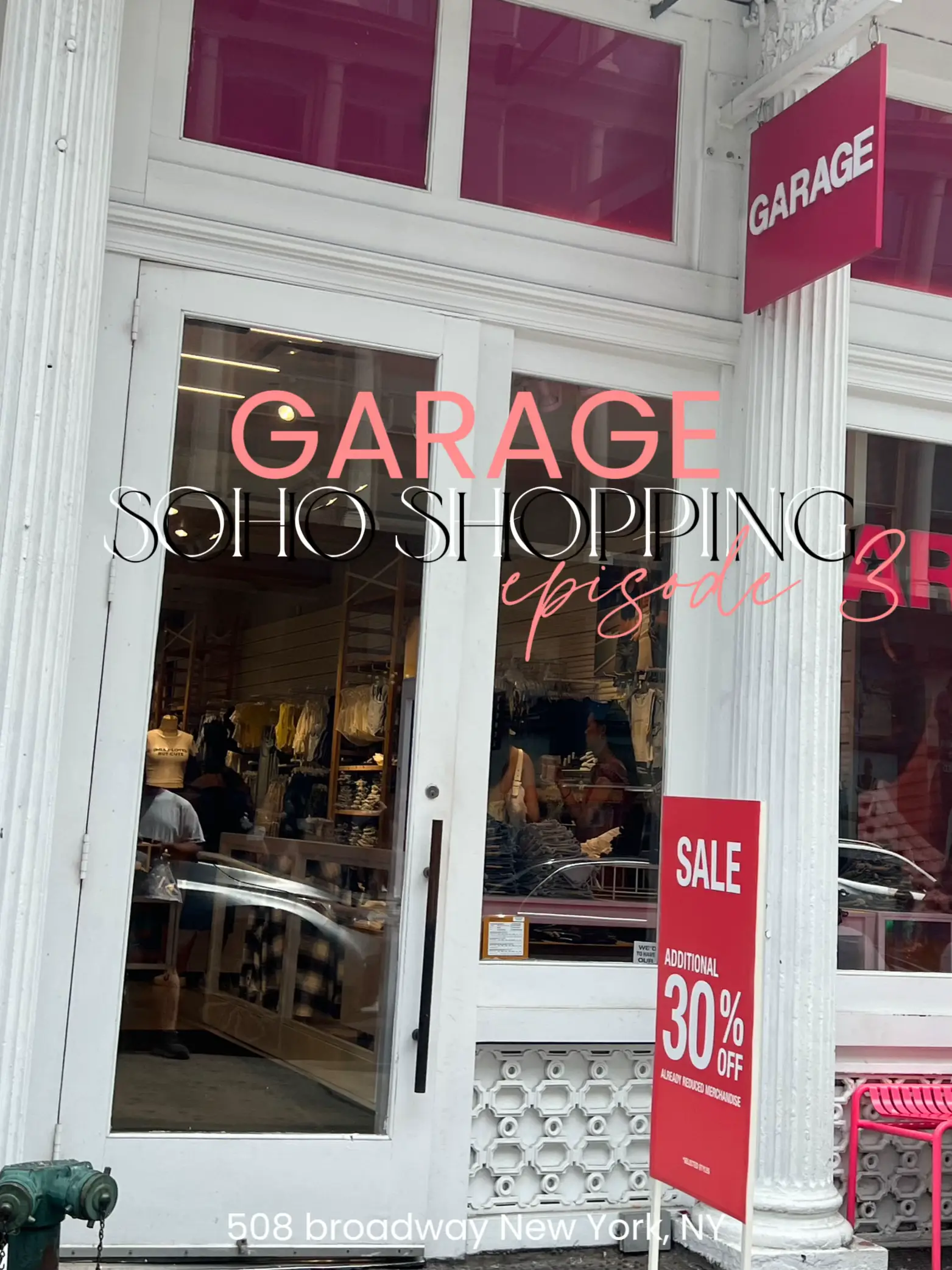 Garage women's 2024 clothing near me