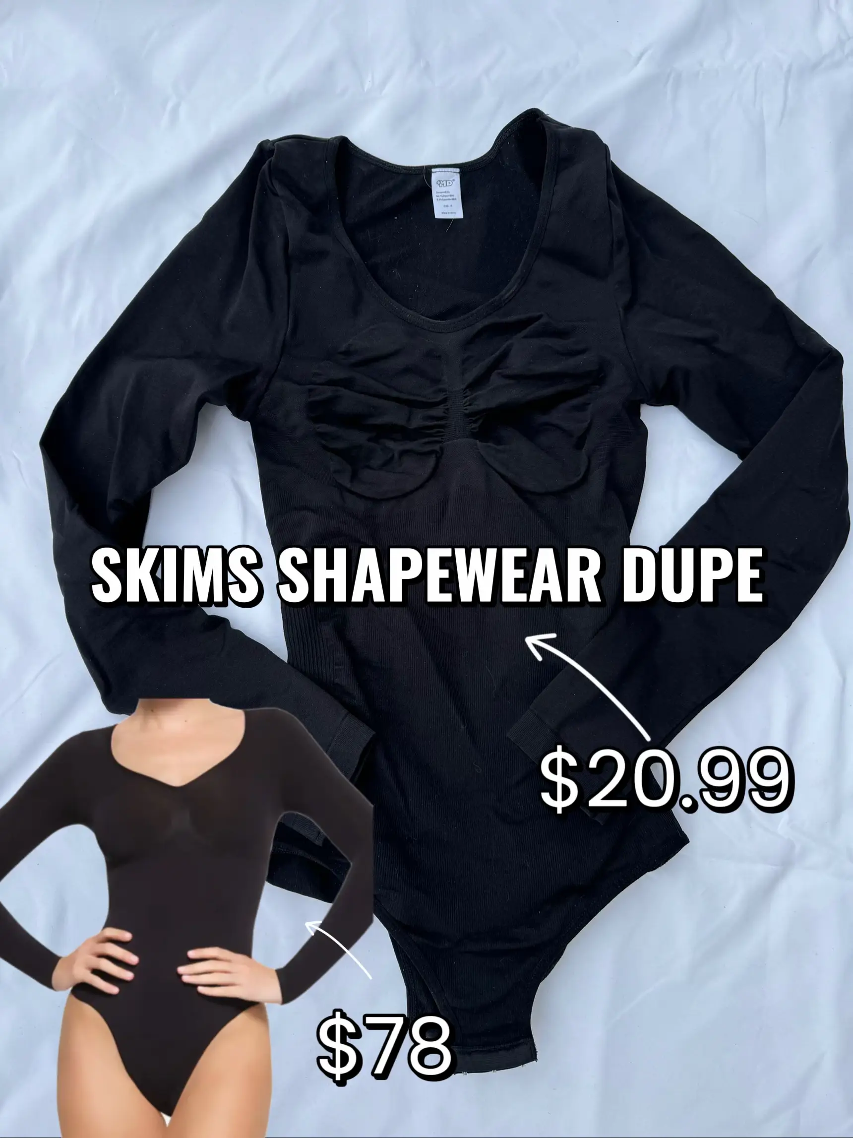 PloppyDolly bodysuit shapewear is better than the $68 SKIMS