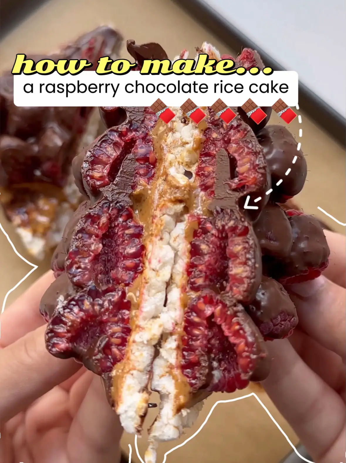 how to make a raspberry chocolate rice cake Gallery posted by naya
