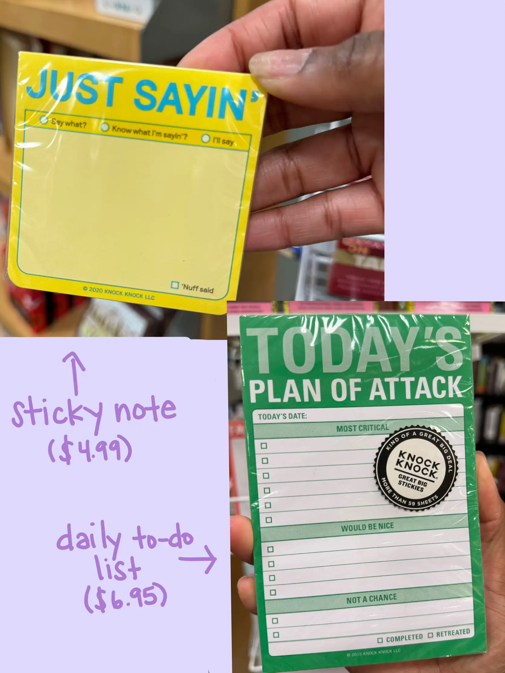 Knock Knock To Do Great Big Sticky Notes