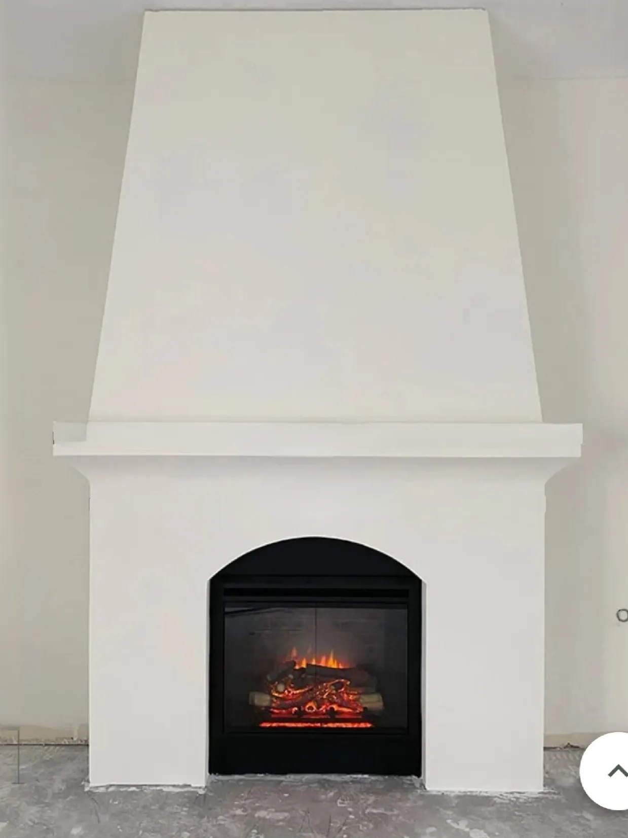 Painted Brick Wood Stove Fireplace - Just Call Me Homegirl
