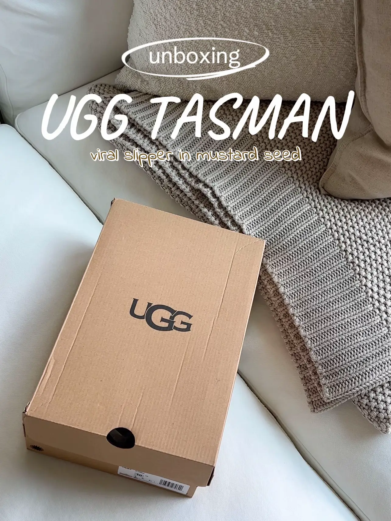 unbox my ugg tasman slippers with me! these are my favorite fall