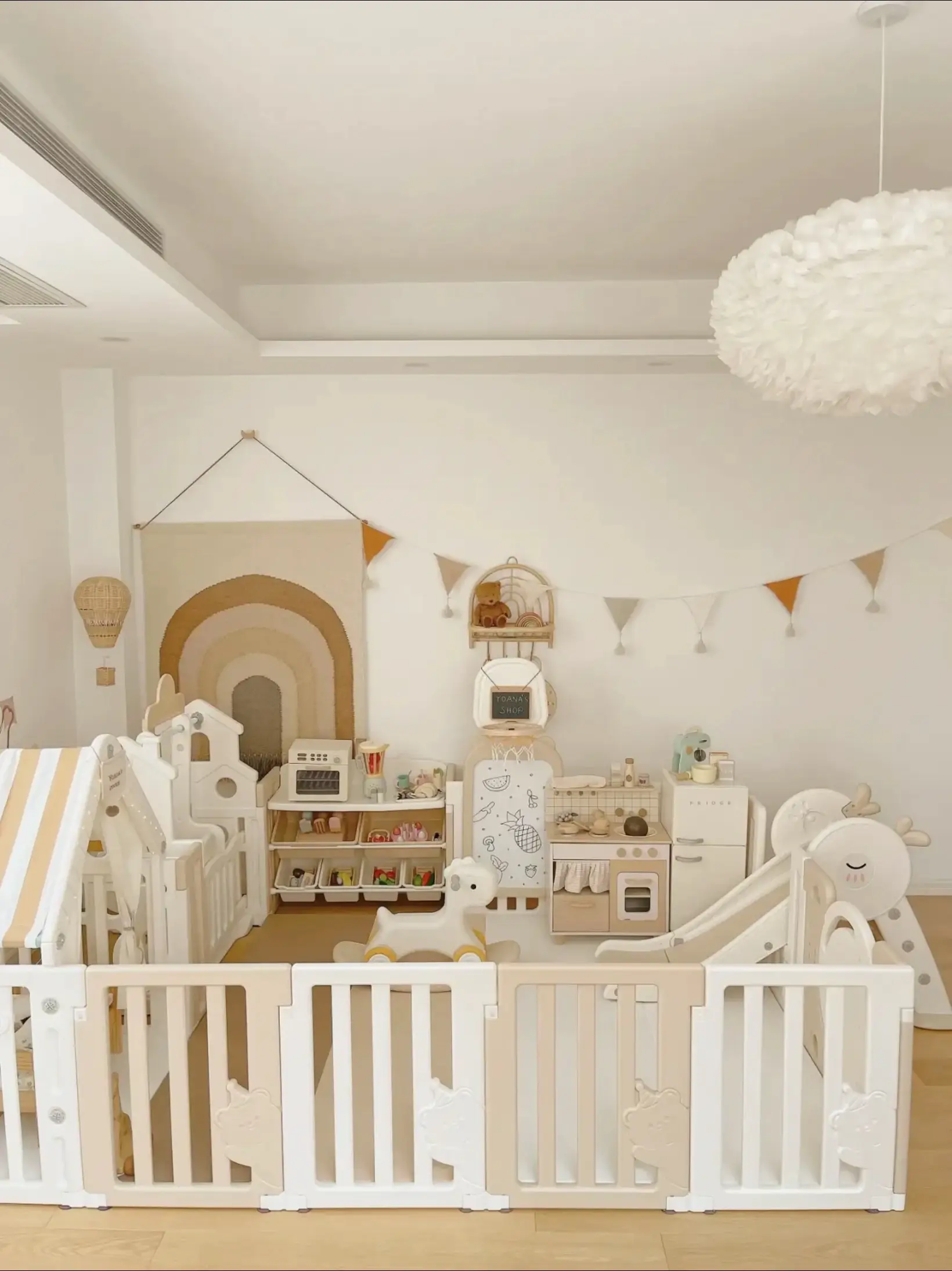 Baby room decoration ideas  Baby playpen, Baby cribs for twins