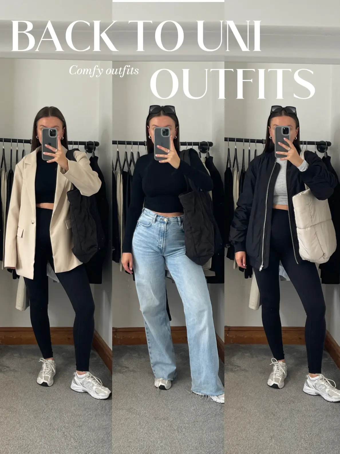 BACK TO UNI OUTFIT LOOKBOOK🎓📚🤩