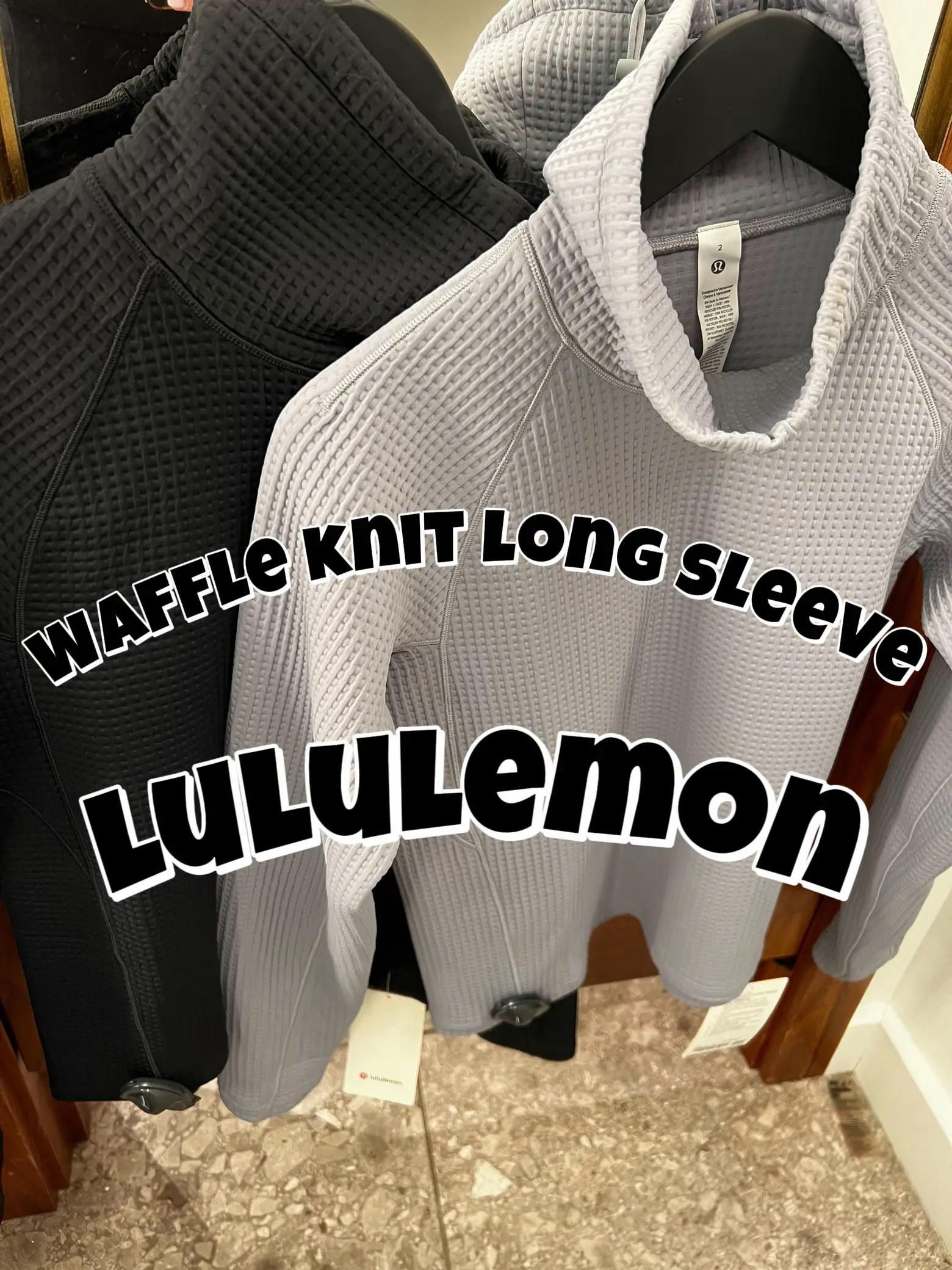 Waffle knit long sleeve Lululemon