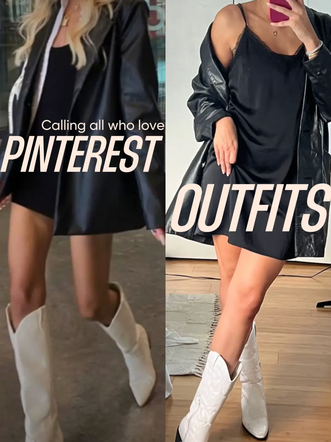 recreating aesthetic pinterest outfits w/ my old clothes 🤎☁️ 