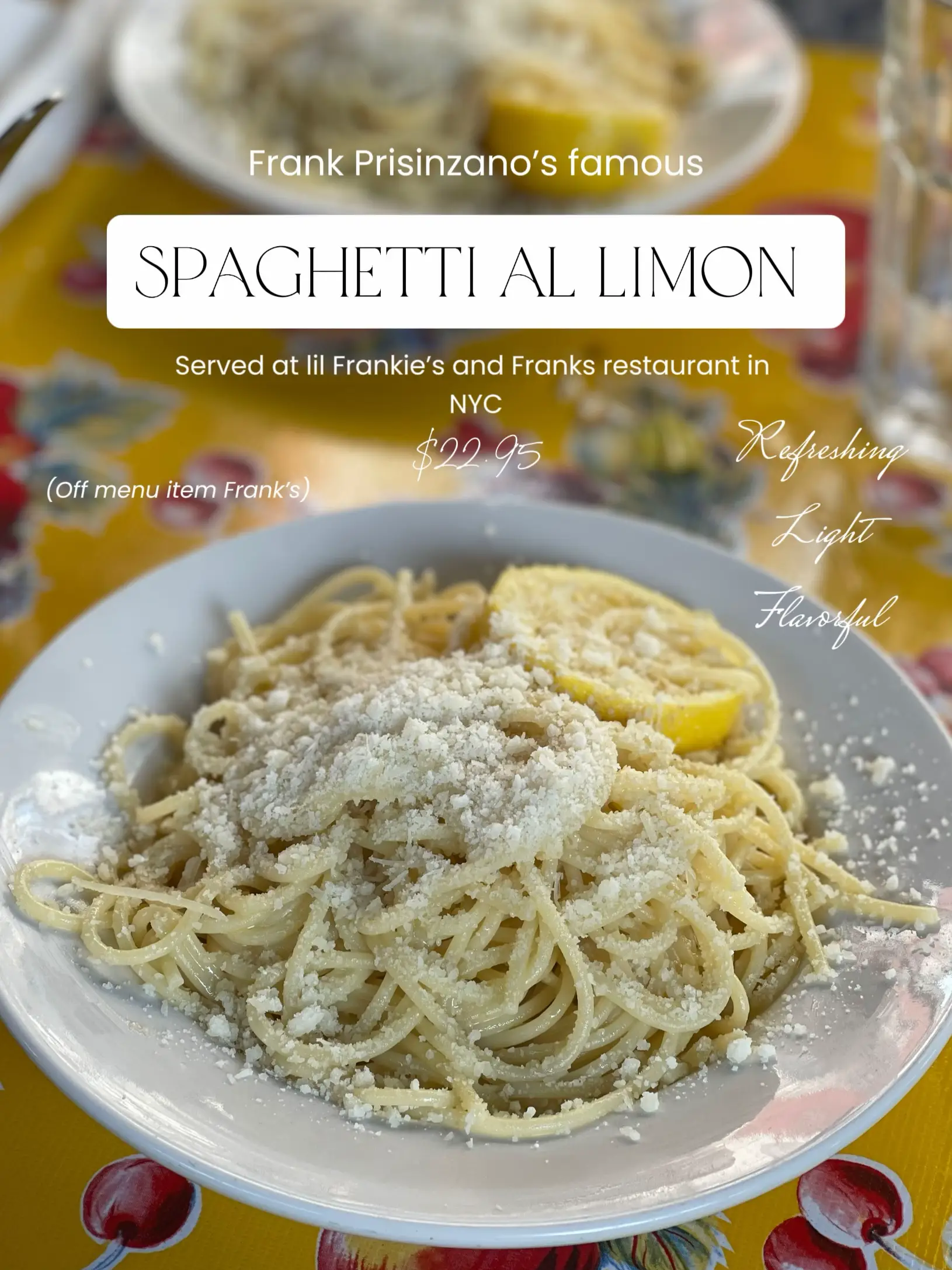 Where to get the best lemon pasta in NYC, Gallery posted by Christine
