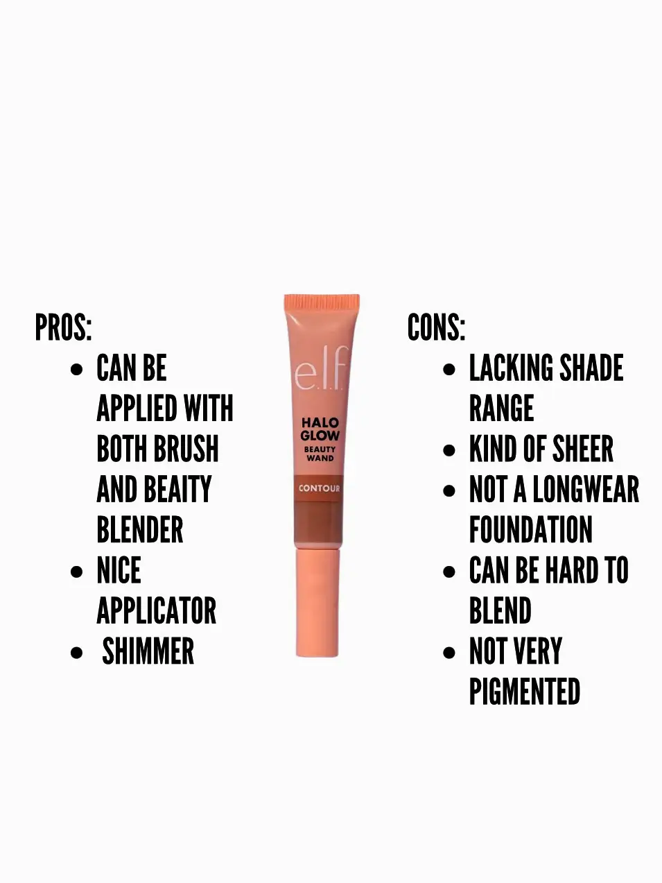 e.l.f. cosmetics Halo Glow Contour Beauty Wand (Ingredients Explained)