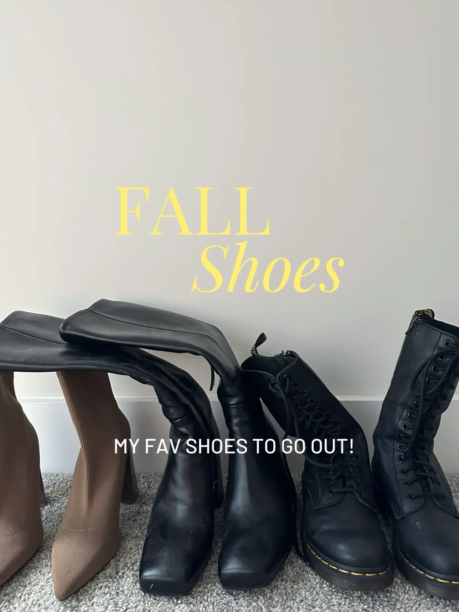 Fall on sale shoe colors