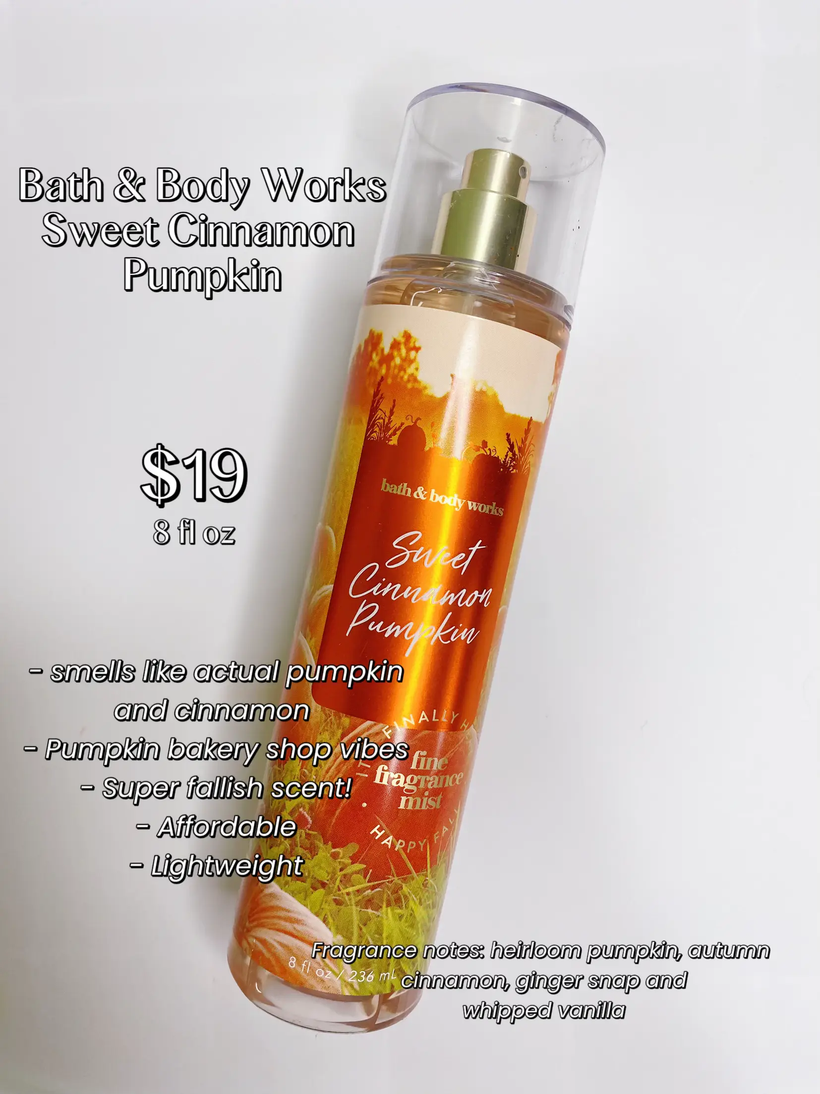 Sweet cinnamon pumpkin online perfume