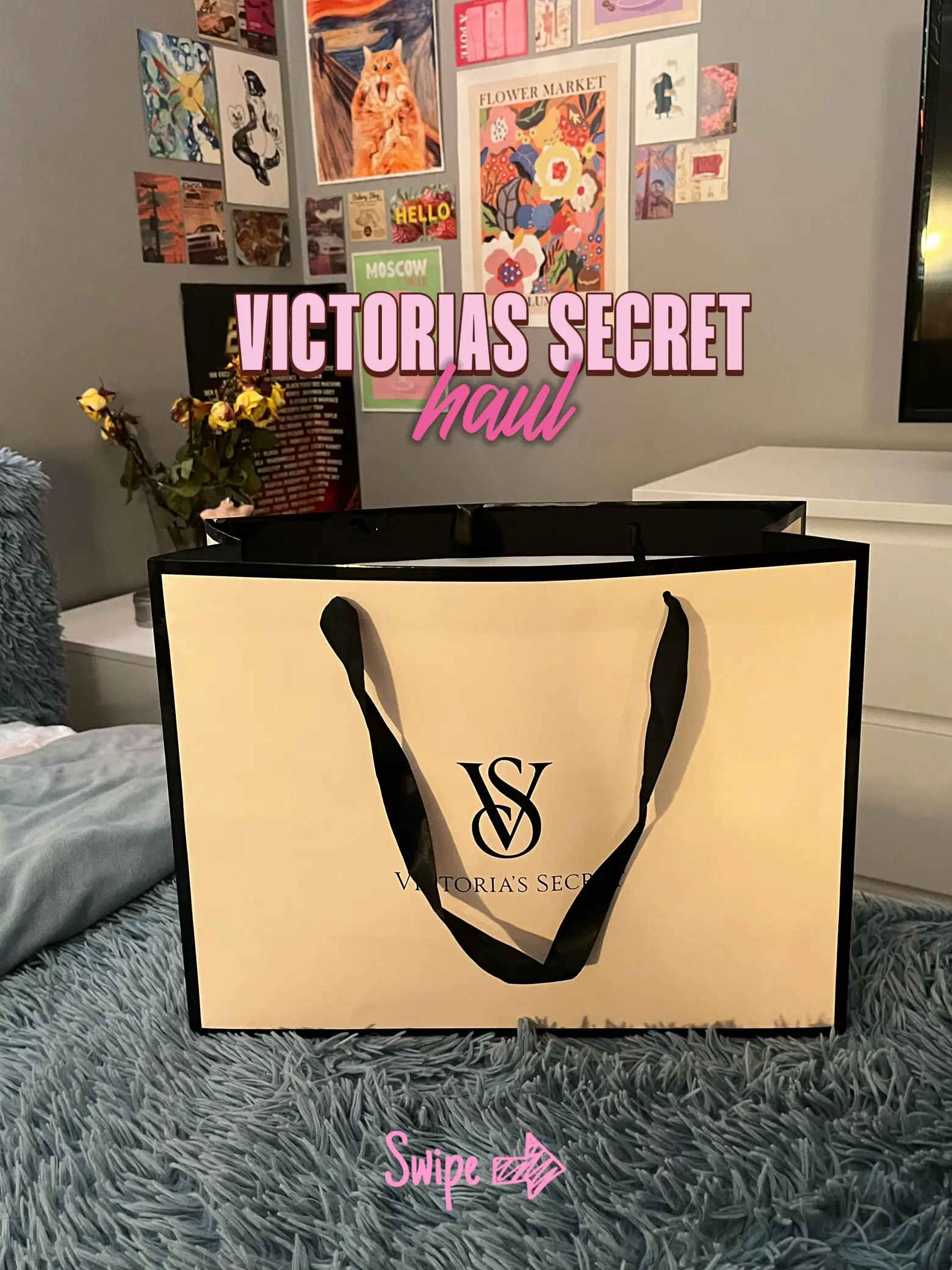 Victoria's Secret PINK BLACK flare leggings FOLD-OVER BLING 2XL