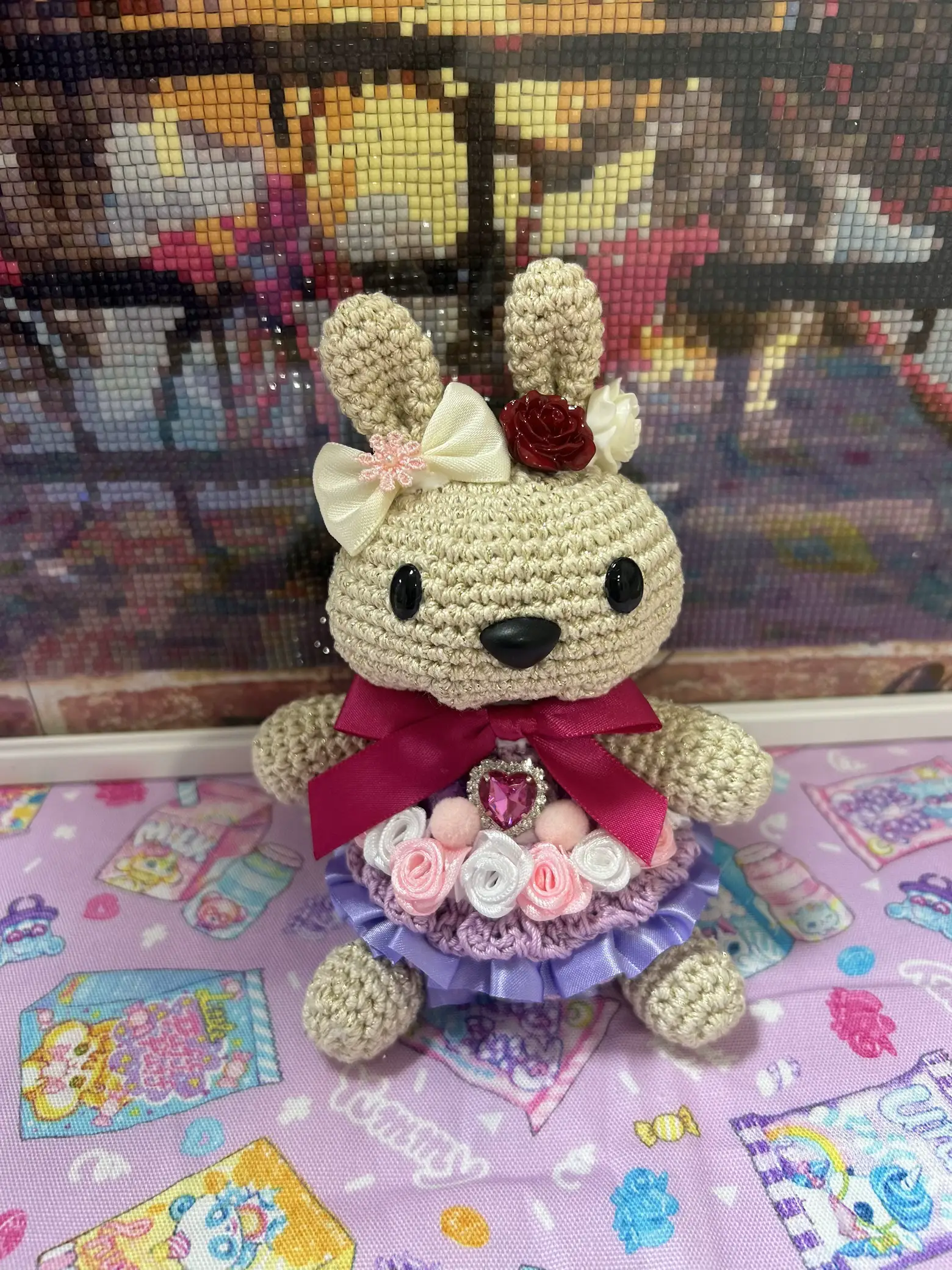 ☆オーダー受付中☆編みぐるみちゃん☆ （色の変わるハートだょ 