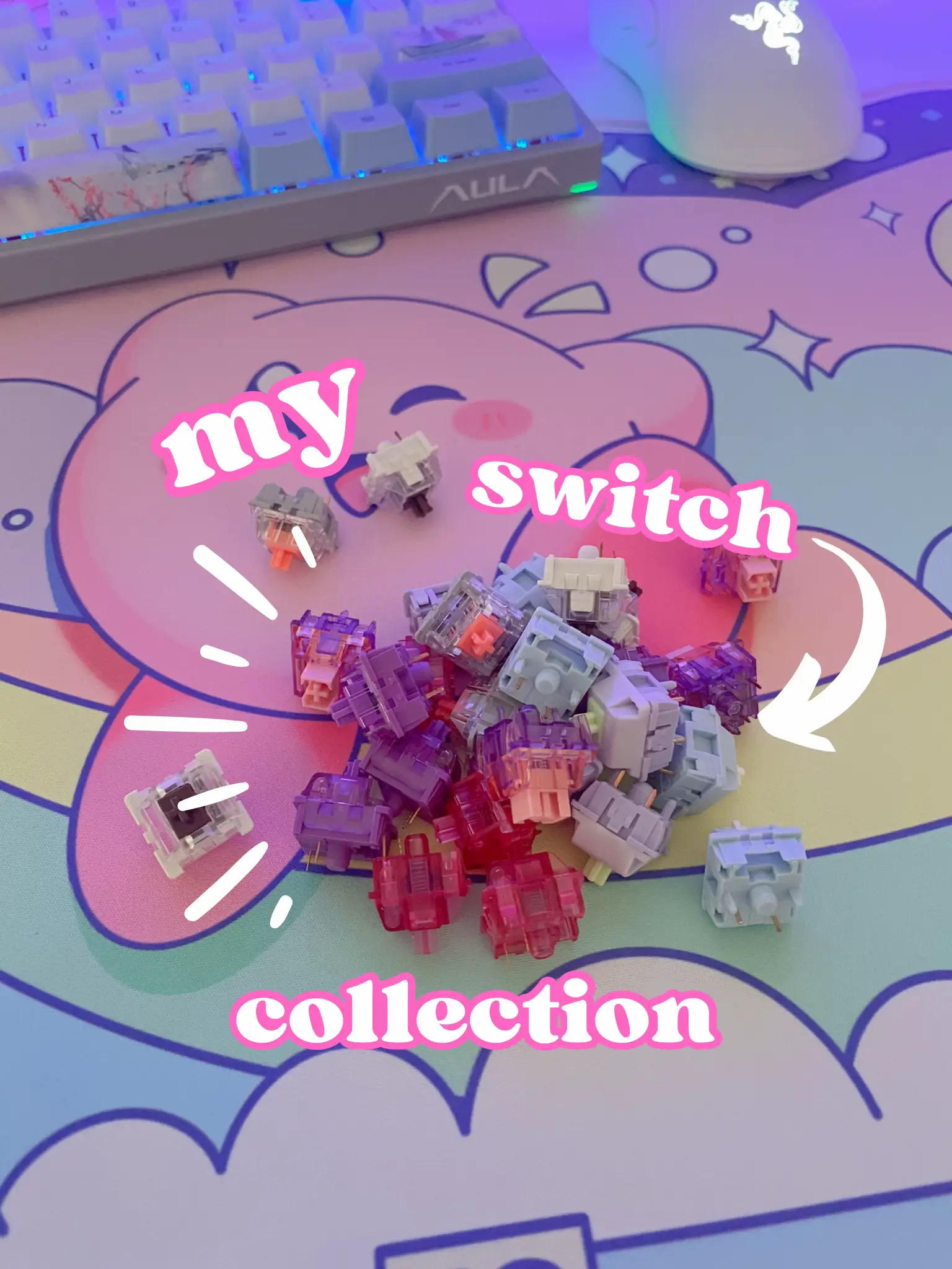 My keyboard switches collection gallery posted by josie lemon8