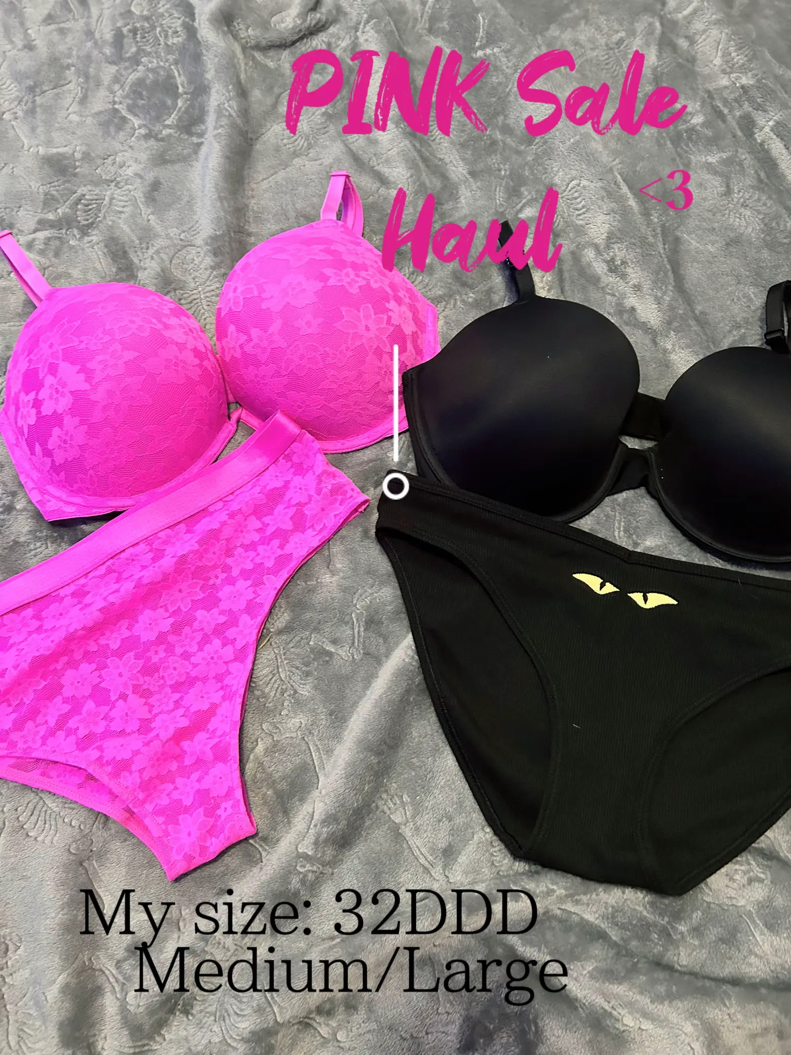 store online here Victoria's Secret Designer Collection Black Swarovski Set  36D S