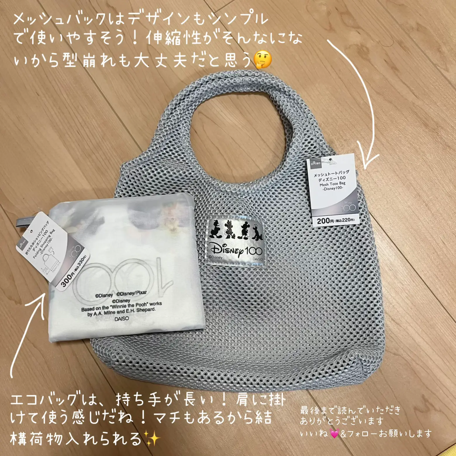 DAISO〗ディズニー100周年デザインバック | hoshi🕊️が投稿したフォト