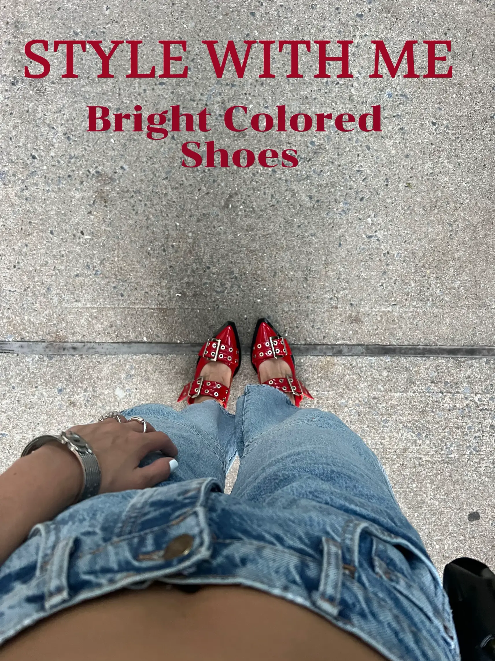 Bright clearance colored shoes