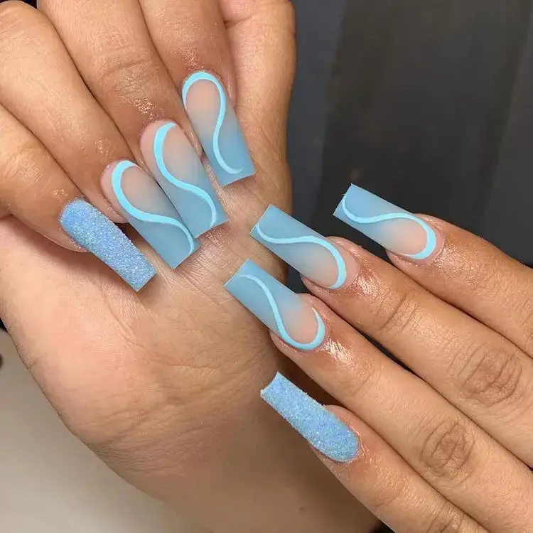 Blue Kaws nails😵💙, Gallery posted by Destinie