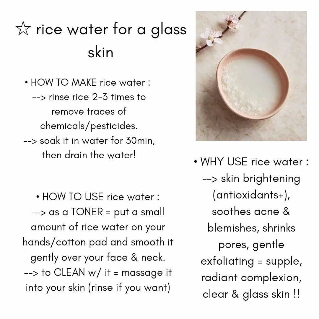 Rice water for GLASS SKIN Gallery posted by Janessaaa Lemon8