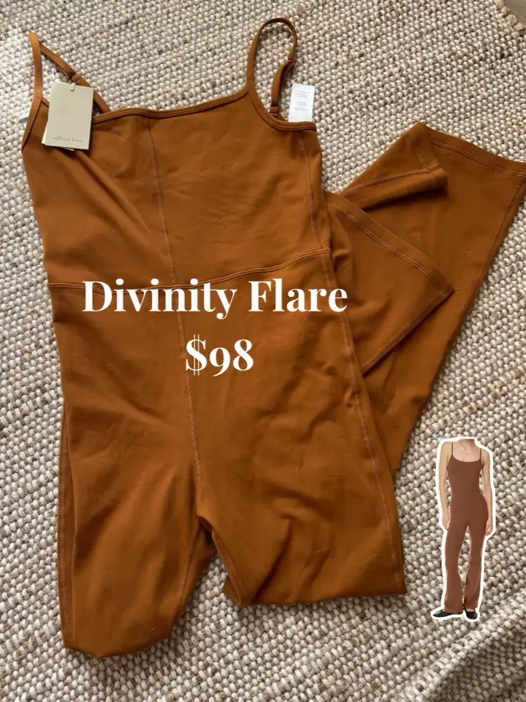 divinity jumpsuit flare cognac｜TikTok Search