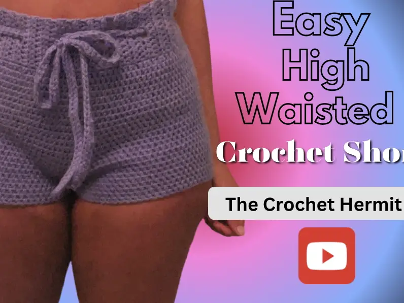 Crochet shorts HIGH WAIST step by step 