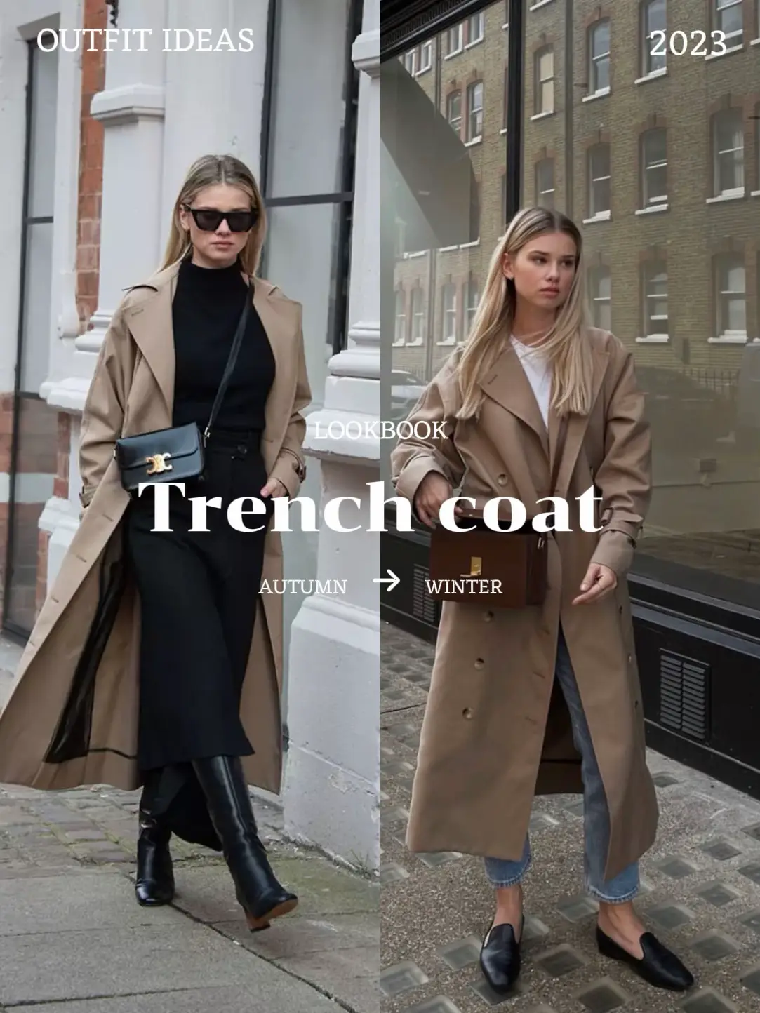 Trench coat autumn outfit ideas 🍂🤎😳 Yes or no?