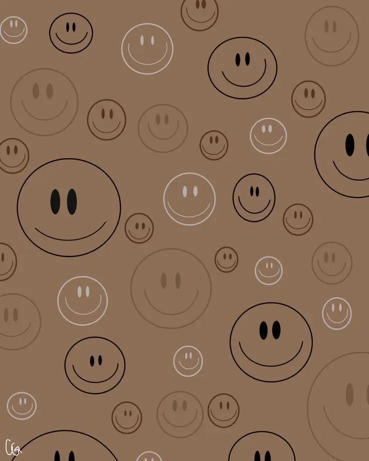 Aesthetic Wallpaper, Wallpaper for IPhone, Smiley Face Wallpaper