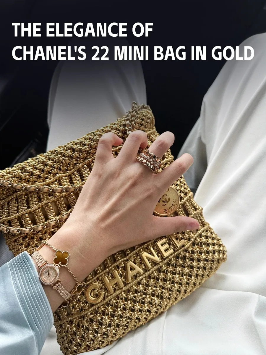 CHANEL Chanel 22 Small Tote Handbag in 22A Grey Calfskin