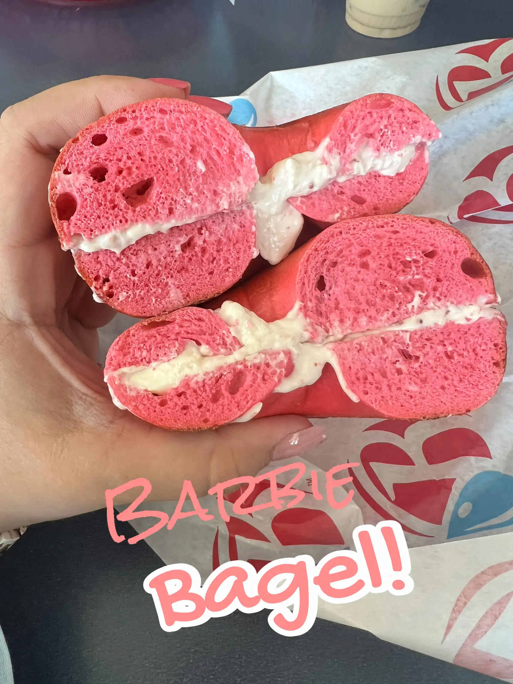 Barbie bagel! Gallery posted by Sarah Lemon8