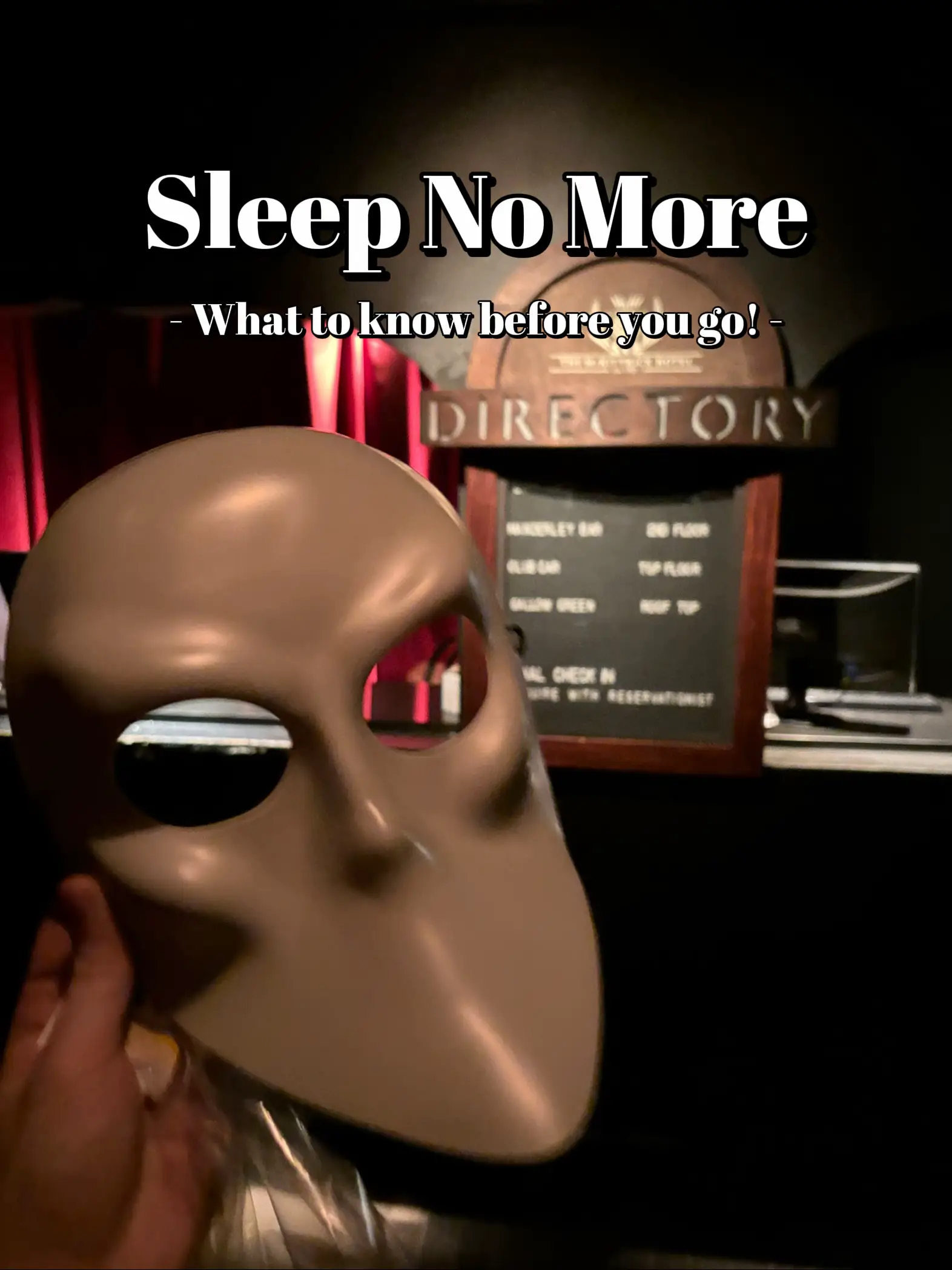 Everything you need to know about Sleep No More's images