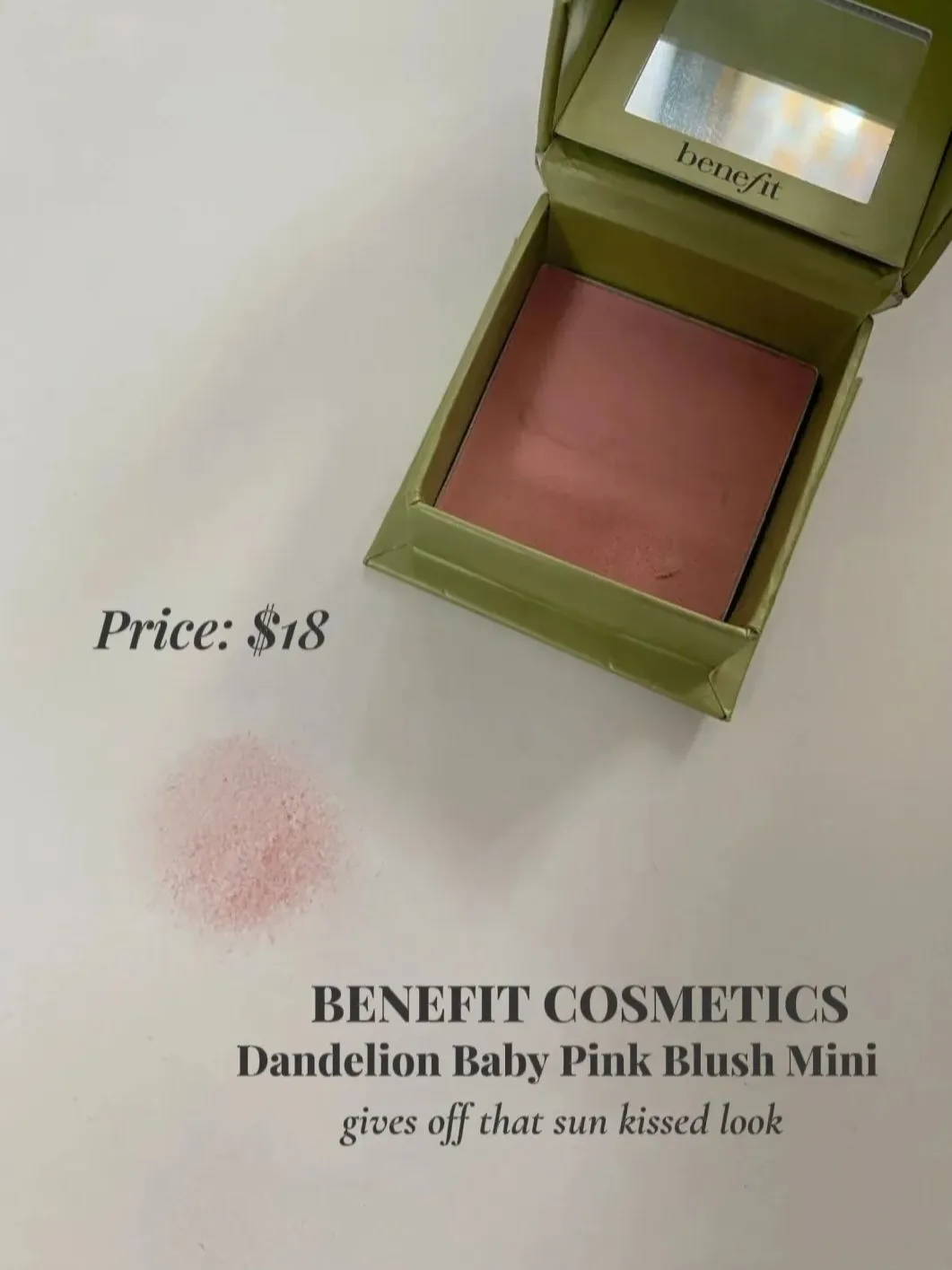 Dandelion Baby-Pink Blush Power, Makeup, Benefit