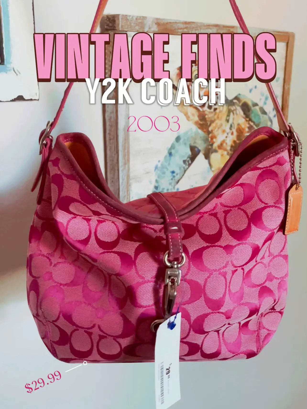 Coach Pink Vintage Purses