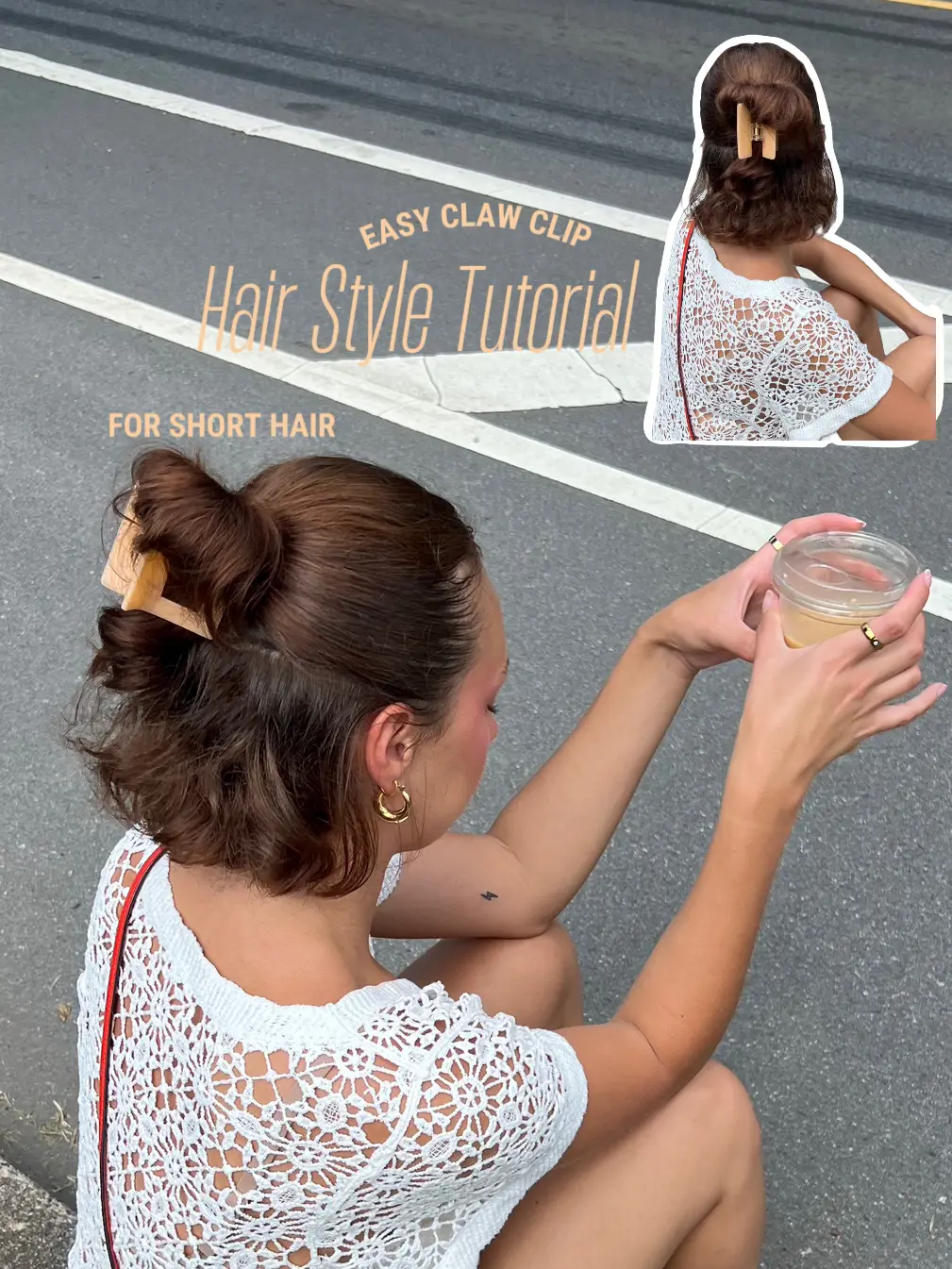 Claw clip tutorial for thick natural hair 🥰 #clawclip
