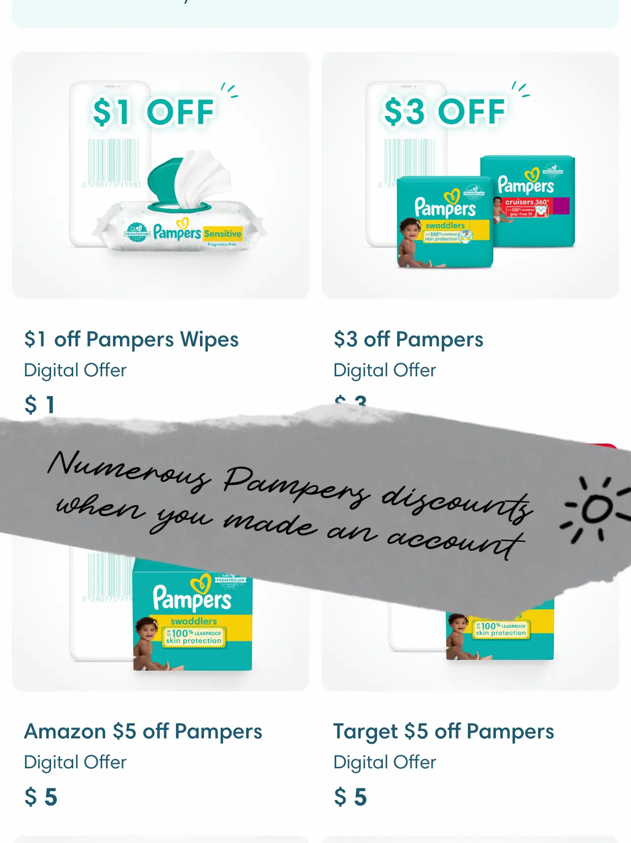 Shopmium  Lingettes Pampers® Harmonie