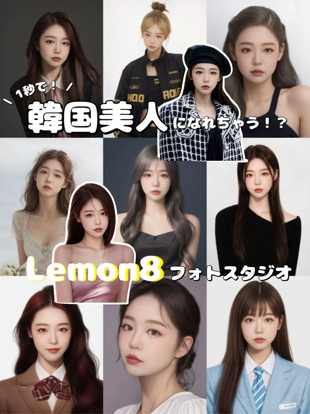 1秒で韓国美人🇰🇷】Lemon8のフォトスタジオ🍋 | uki🦙が投稿したフォトブック | Lemon8