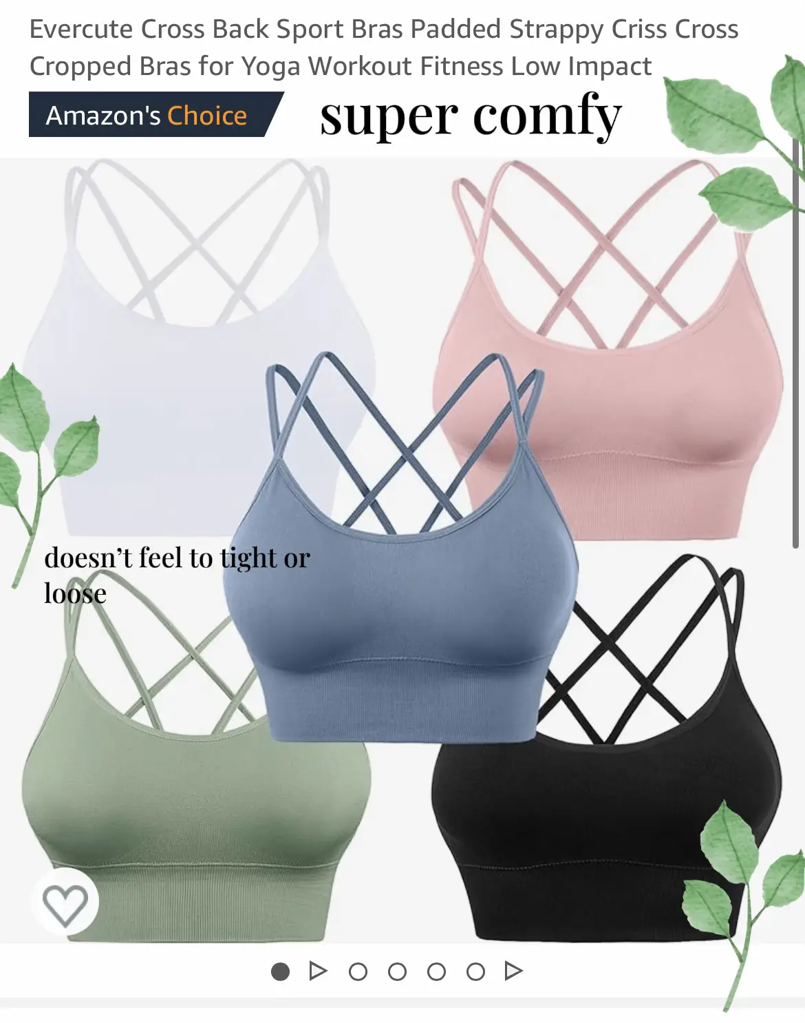Evercute Cross Back Sport Bras Padded Strappy Criss Cross Cropped Bras for  Yoga Workout Fitness Low Impact - Lovely L Beauty Boutique