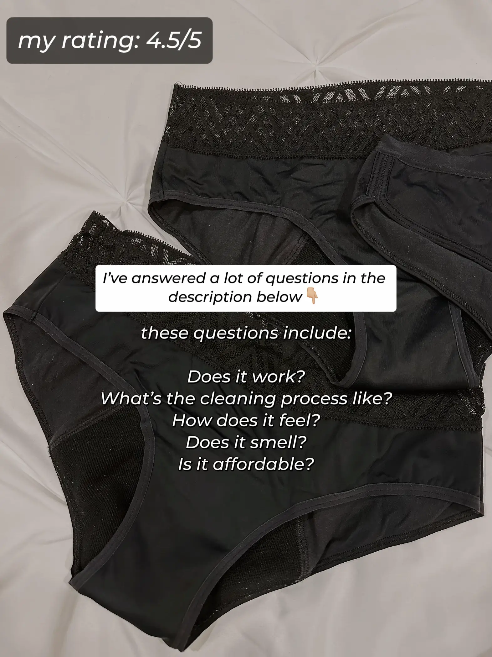 🌺 Thinx for All SMALL BLACK Reusable Period Underwear Brief