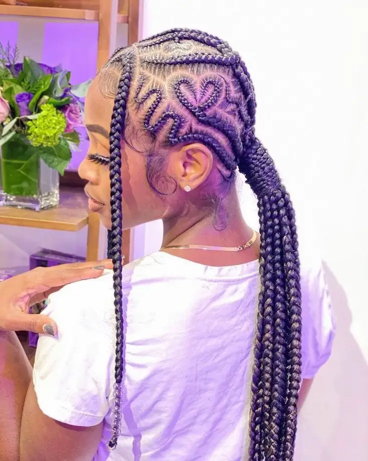 Popping Feed In Braid + Weave Combination 