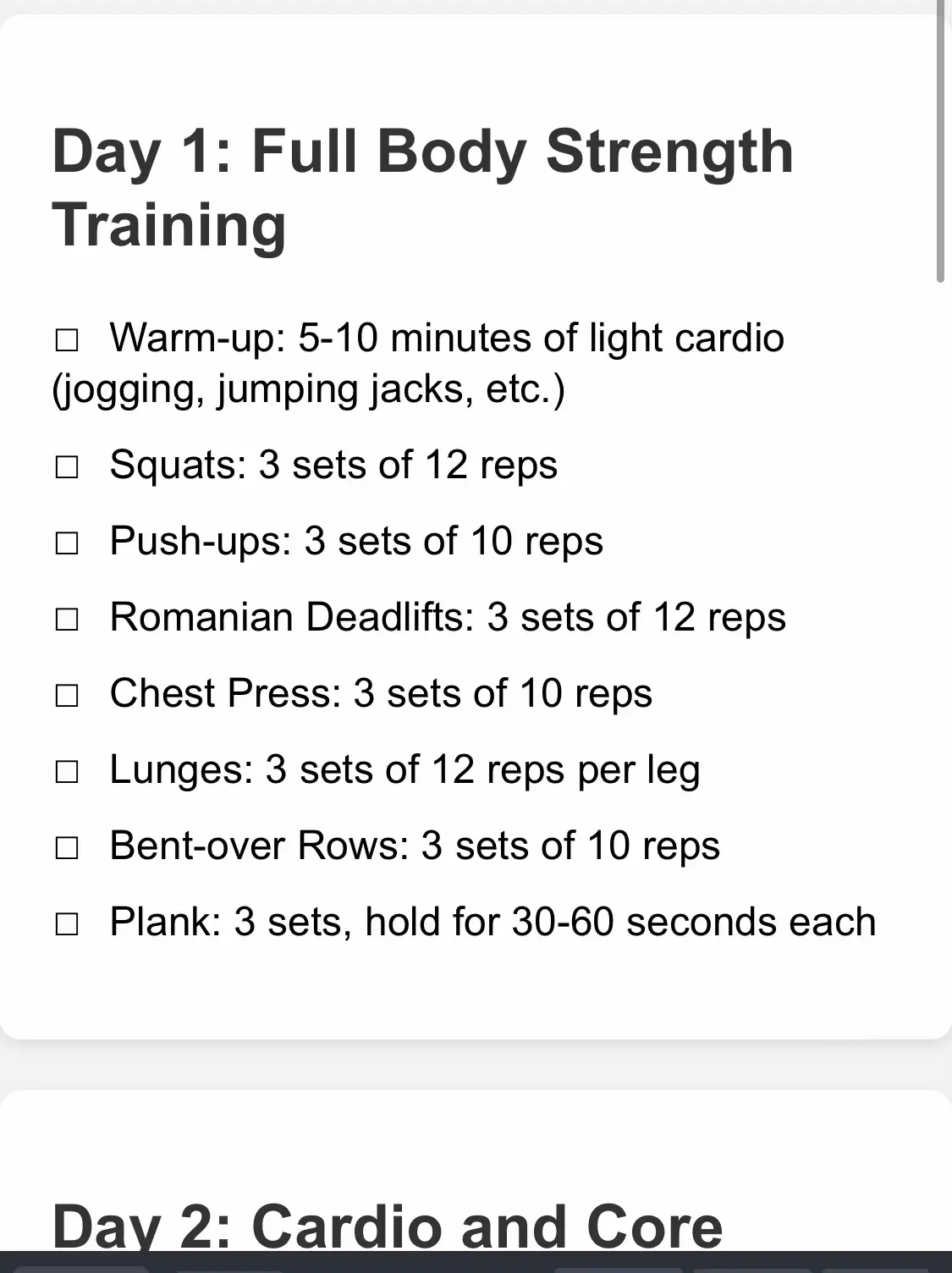 WORKOUT SCHEDULE FOR BEGINNERS 🏋️‍♀️⚡️, Gallery posted by Hannahisme
