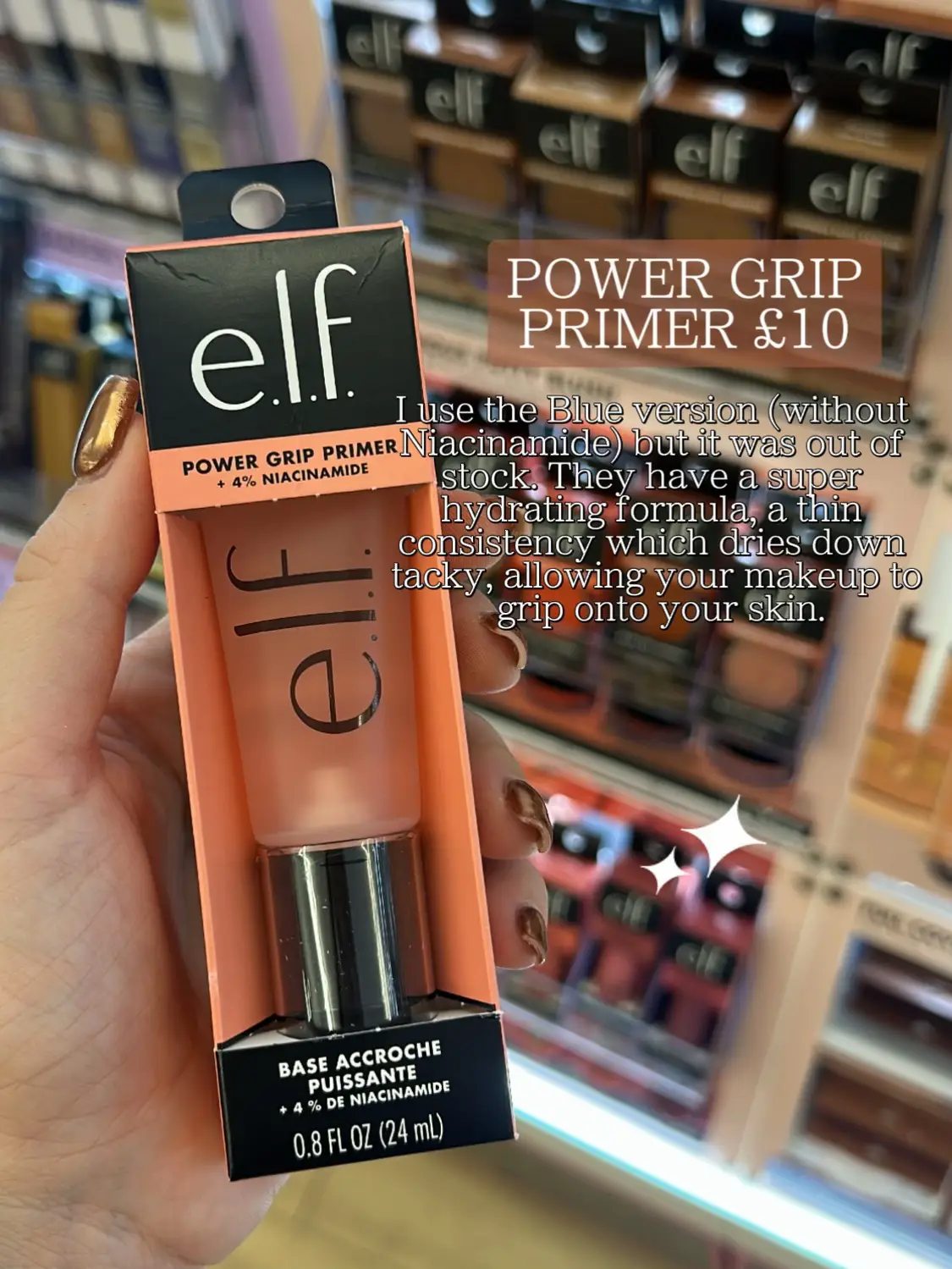 Cheap e.l.f. Cosmetics Power Grip Primer + 4 Niacinamide 0.8 oz