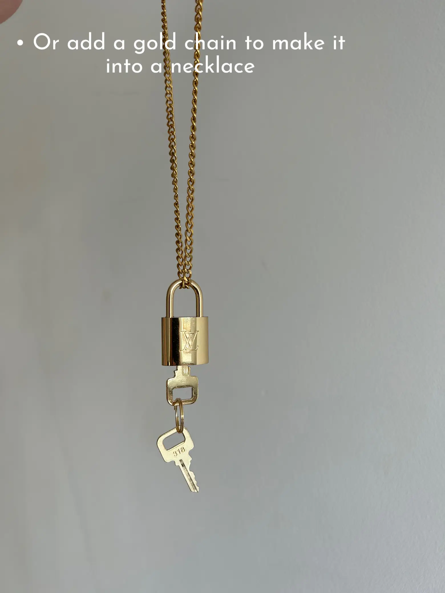 Louis Vuitton Padlock Necklace with Double Chain – Boutique SecondLife