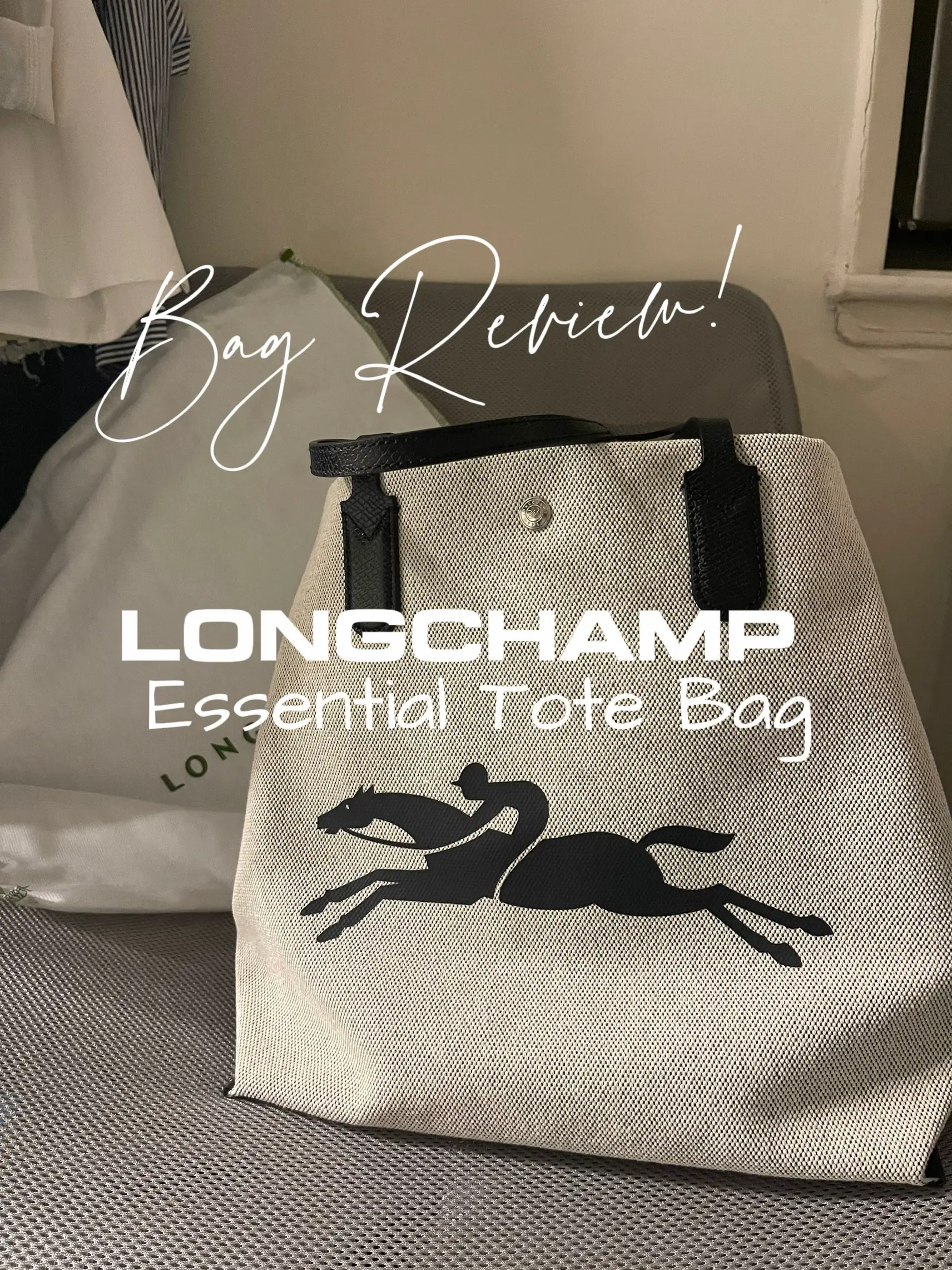 LONGCHAMP ESSENTIAL TOILE CANVAS TOTE + WHAT'S IN MY TRAVEL BAG??