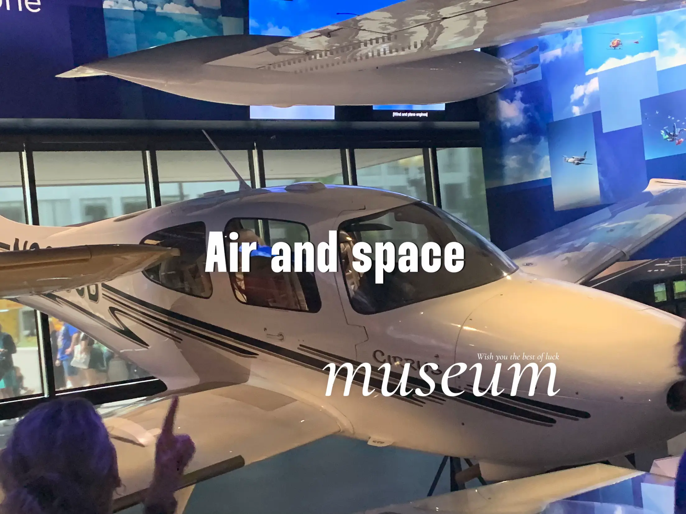  A museum display of a plane.