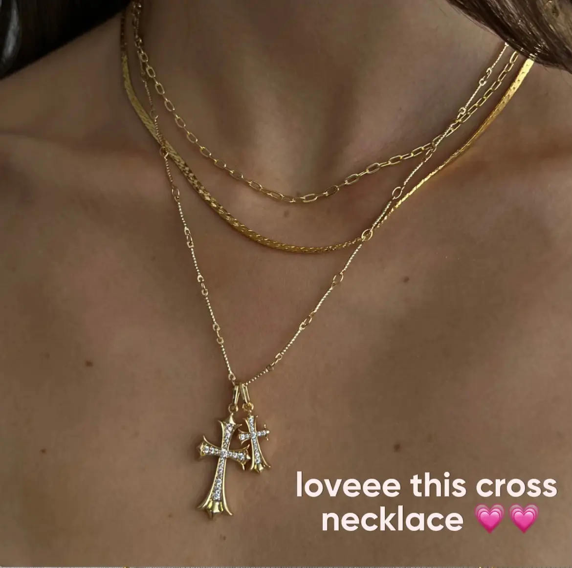 Double Cross Me Necklace– EVRYJEWELS