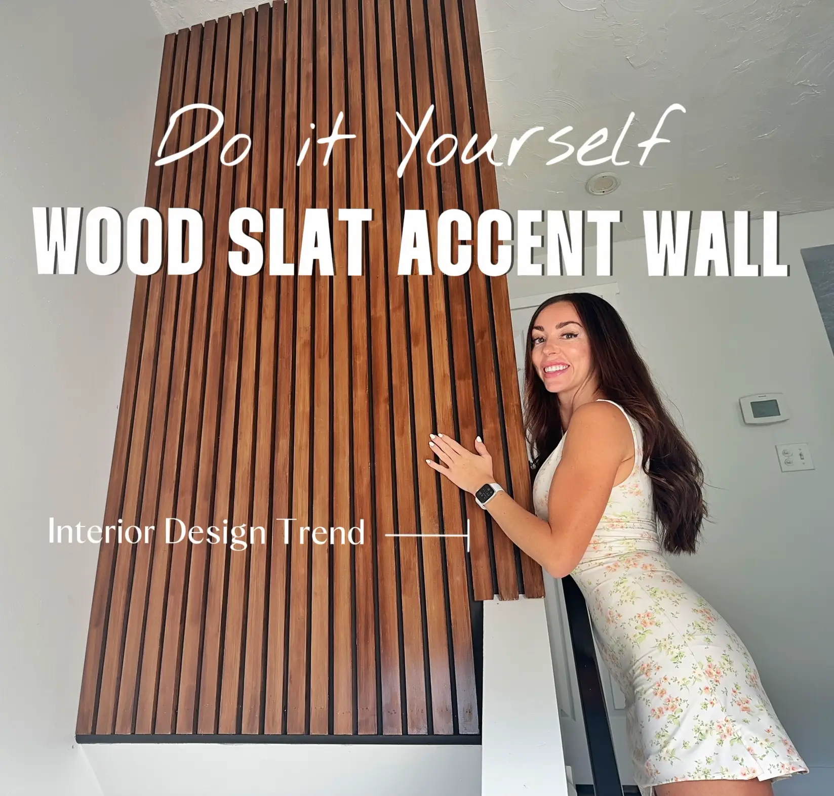 Easy Wood Slat Accent Wall Tutorial